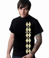 SCRATCHED ARGYLE SHIRT SCHWARZ