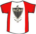 BEAT MAN - BLUES TRASH - WEISS/ROT - GIRL SHIRT