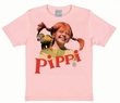 Kids Shirt - Pippi Langstrumpf mit Nilsson Rosa Modell: LOS0800890019