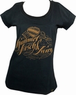 GIRL SHIRT - LOGO - SCHWARZ