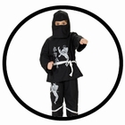 BLACK NINJA KINDER KOST�M