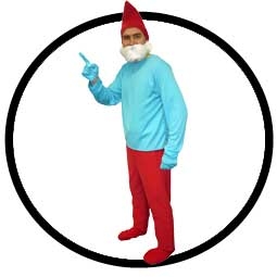 Papa Schlumpf Kost�m - Erwachsene - Klicken f�r gr�ssere Ansicht