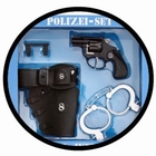 POLIZEI SET PISTOLE UND HANDSCHELLEN F�R KINDER