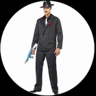 Gangster kost�m Nadelstreifen