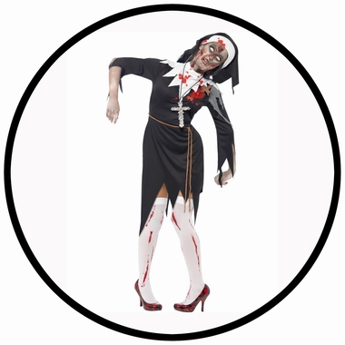 Zombie Nonne Kostm  - Klicken fr grssere Ansicht