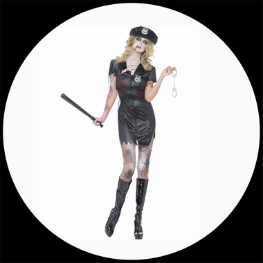 Zombie Polizistin Kostm - Klicken fr grssere Ansicht