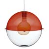Pendel-Orion Lampe Rot - Klar - Koziol