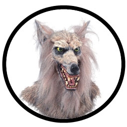 Wolfmaske Deluxe Erwachsene - Klicken fr grssere Ansicht
