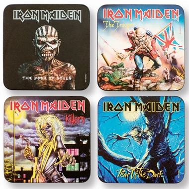 IRON MAIDEN COASTER SET - 4 UNTERSETZER