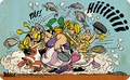 Frühstücksbrettchen - Asterix - Keilerei