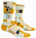 7th Grader for Life - Mnnersocken Blue Q