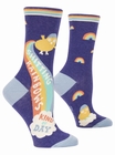 Damensocken Blue Q - Shitting Rainbows