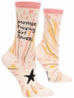 Mfing Girl Power - Damensocken Blue Q