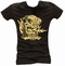 x TIKI VOLCANO - GIRL SHIRT - SCHWARZ