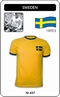  x SCHWEDEN RETRO TRIKOT KURZARM