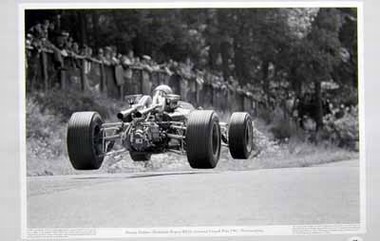 N�RBURGRING 1967, HULME IM BRABHAM REPCO BT24. POSTER