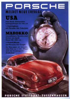PORSCHE RENNPLAKAT - POSTER auf einer Hermetschwil-staffeln Wunschliste / Geschenkidee