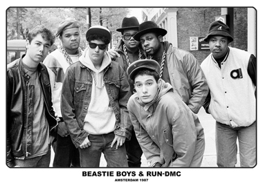 BEASTIE BOYS & RUN-DMC POSTER AMSTERDAM 1987