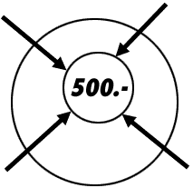 500.-  EUR