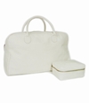 LEATHER FOOTBALL BAG AND  TOILETRY BAG