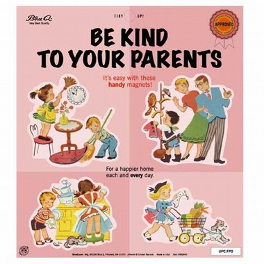 BE KIND TO YOUR PARENTS MAGNET SET auf einer Berlin Wunschliste / Geschenkidee