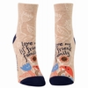 Lil' Friend - Kurze Damensocken Blue Q