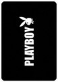 Fleecedecke mit Playboy-Schriftzug Schwarz